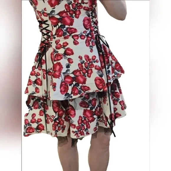 Hearts & Roses Ruffle Tiered Dress Curset Tie - Picture 10 of 13